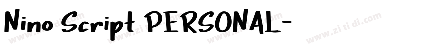 Nino Script PERSONAL字体转换